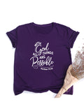 With God All Things Are Possible T-Shirt