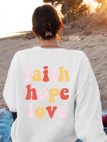 Faith Hope Love Retro Sweatshirt