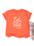 With God All Things Are Possible T-Shirt