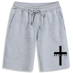 Believe men's jogging shorts light grey