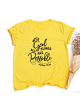 With God All Things Are Possible T-Shirt