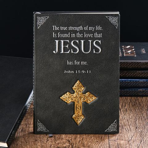 A5 Embossed Hardcover Jesus Notepad