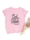 With God All Things Are Possible T-Shirt